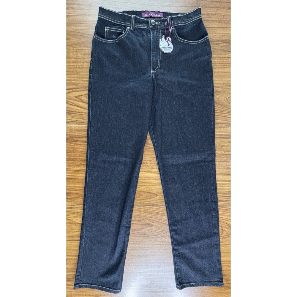 Gloria Vanderbilt Women's Blue Amanda High Rise Straight-Leg Jeans Size 10 NWT